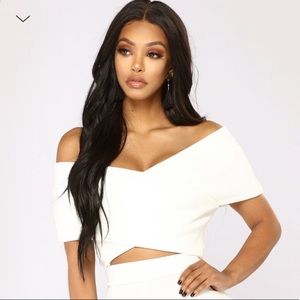 So empowered off shoulder shirt